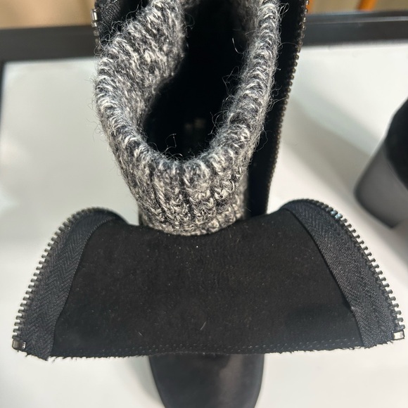 MOSSIMO HEELED BOOTS BLACK WOMEN SIZE 6.5 TWO SIDES ZIPPER - Picture 12 of 12